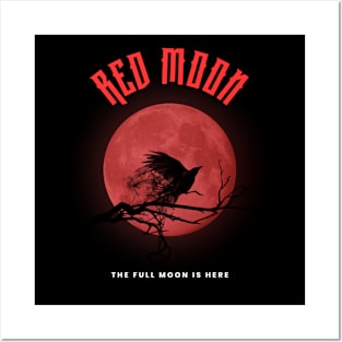 Red moon collection Posters and Art